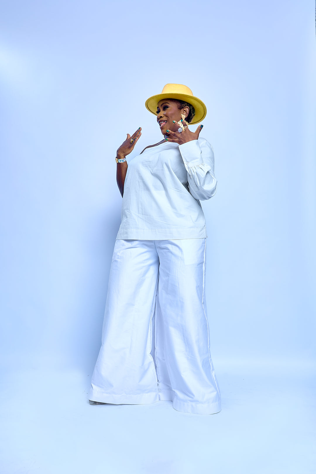 Asake Pants White