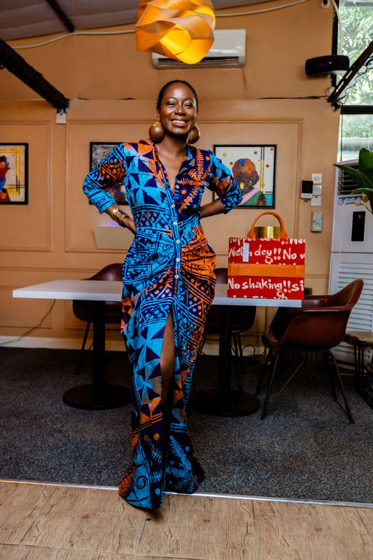 THE MELIA KULTURE KAFTAN (TURQUOISE)