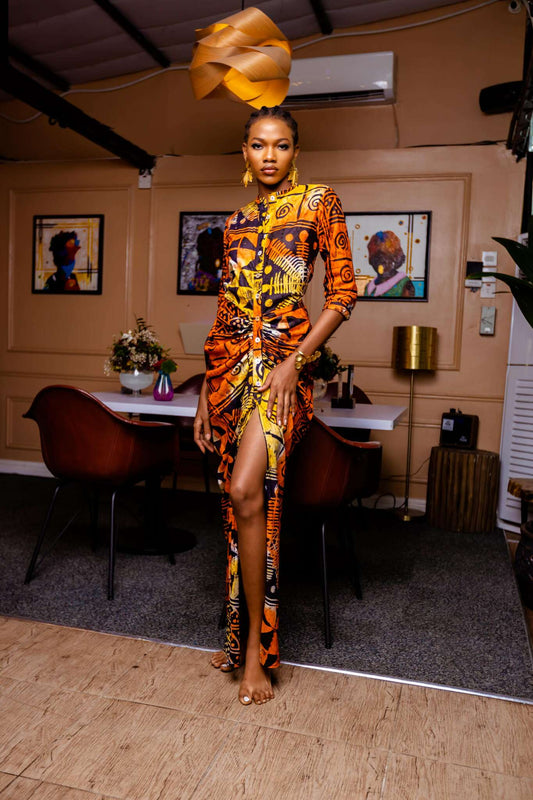 THE MELIA KULTURE KAFTAN (YELLOW)