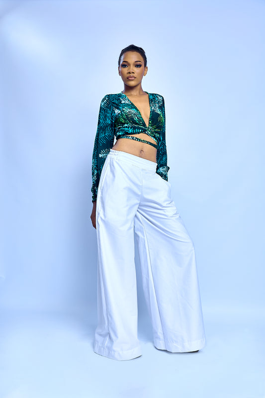 Asake Pants White